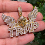 Trap Eagle Iced Pendant