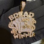 Breadwinner Money Iced Hip Hop Pendant