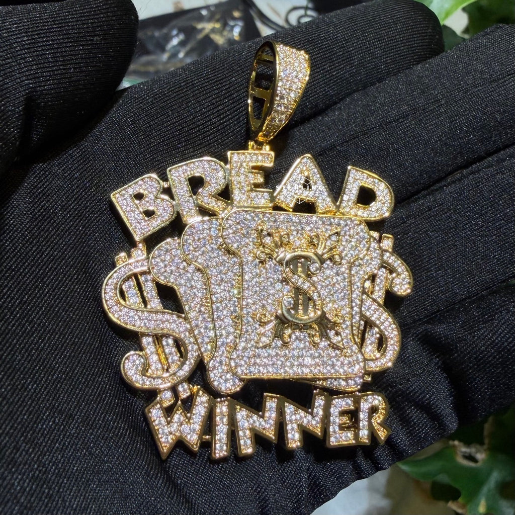 Breadwinner Money Iced Hip Hop Pendant