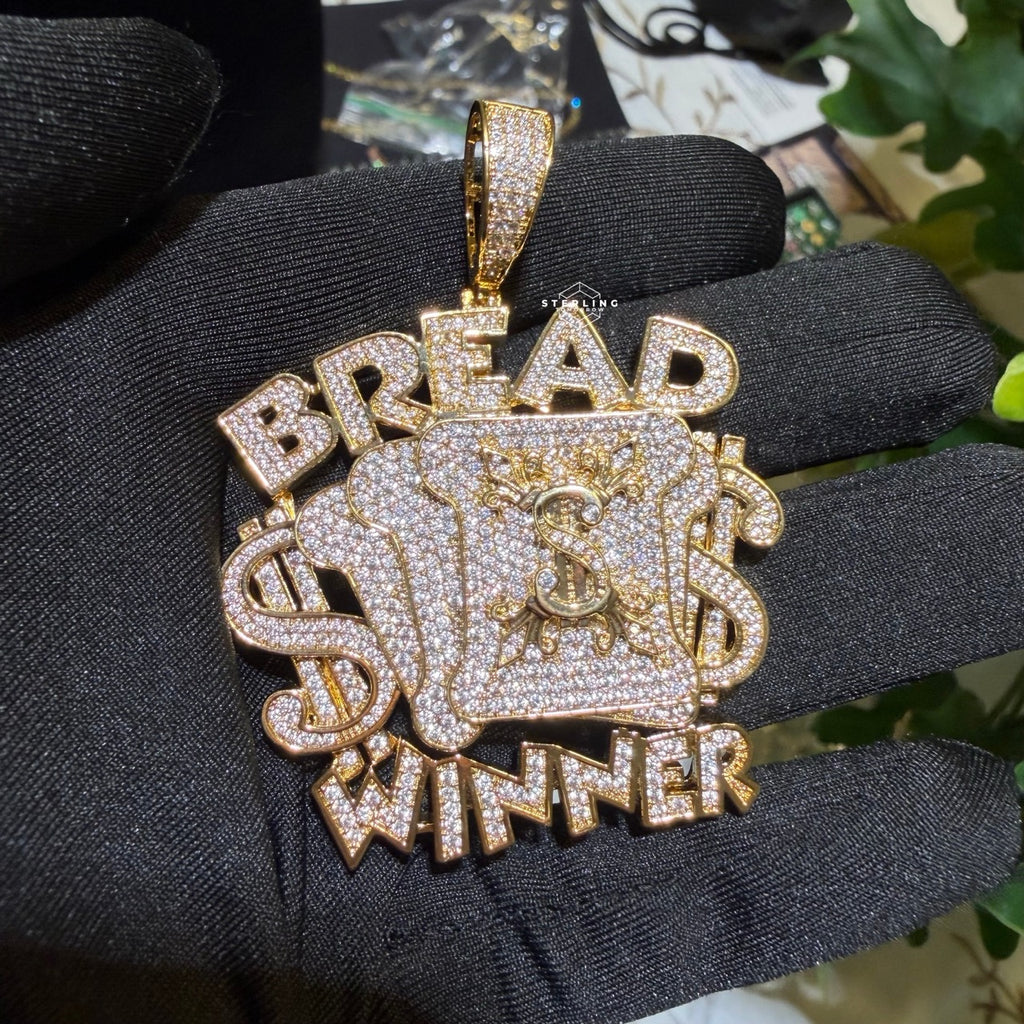 Breadwinner Money Iced Hip Hop Pendant