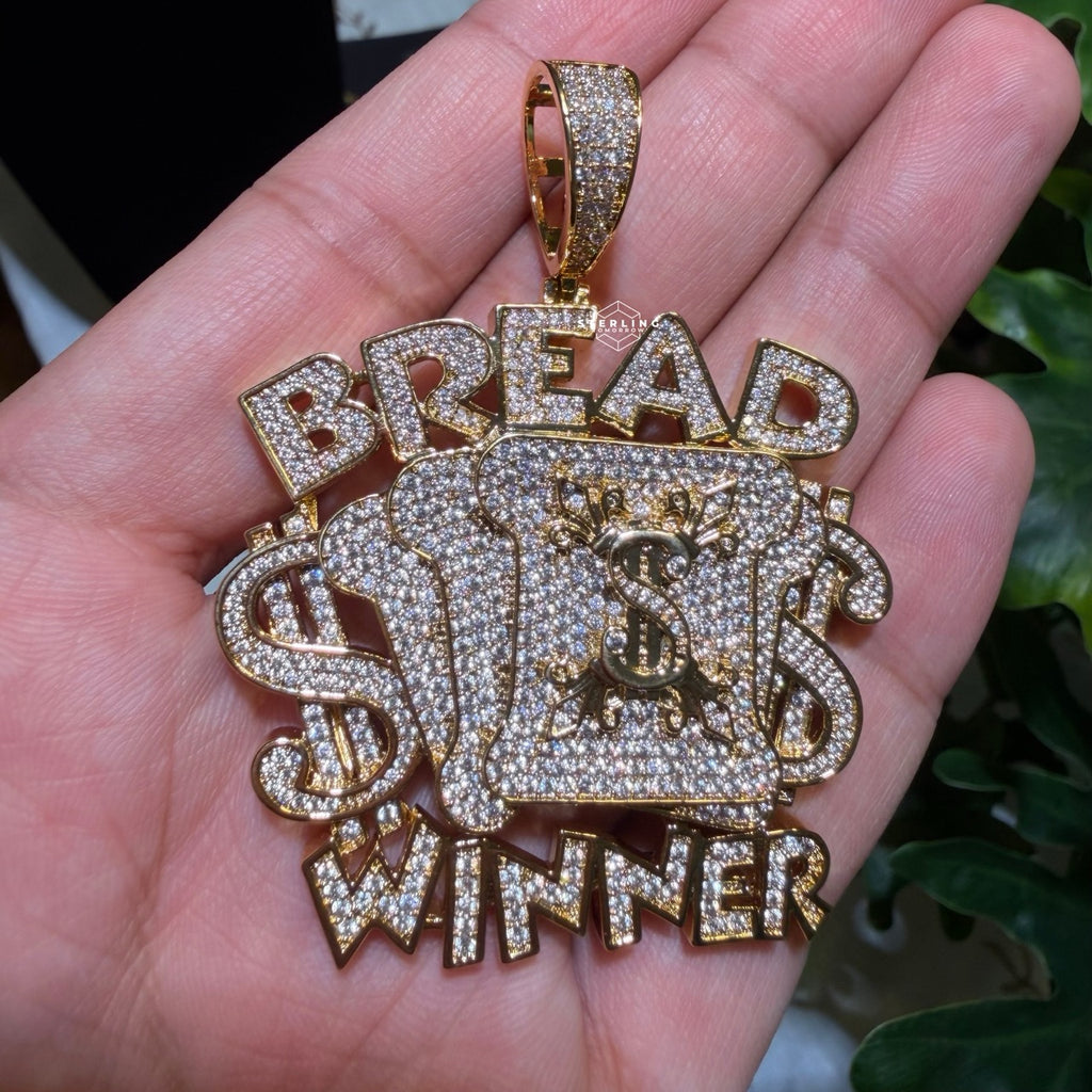 Breadwinner Money Iced Hip Hop Pendant