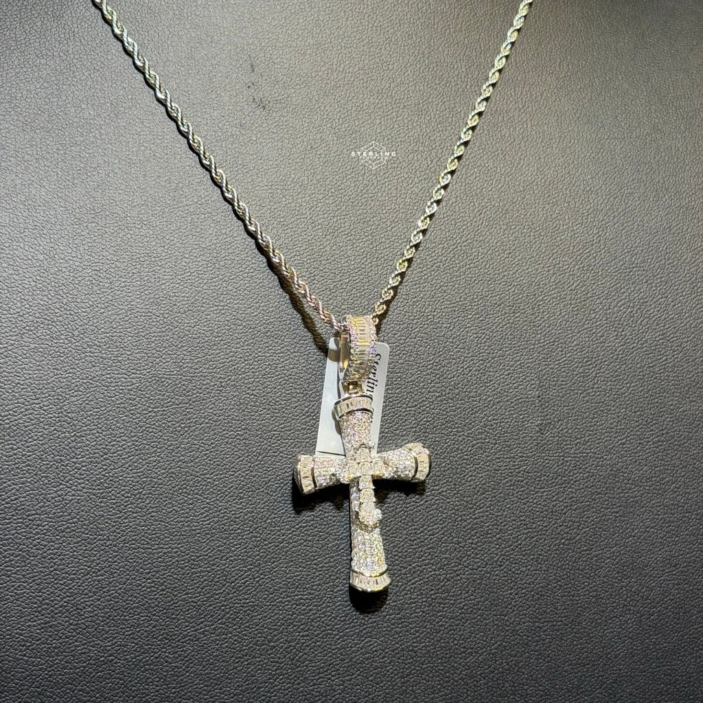 Moissanite Cross Pendant