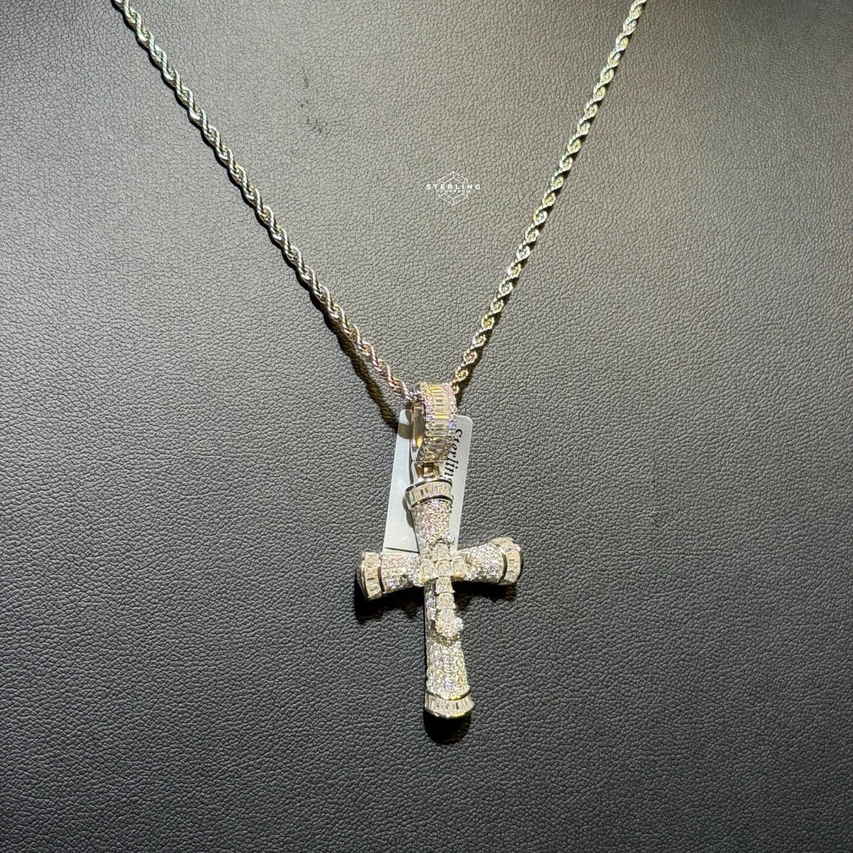Moissanite Cross Pendant