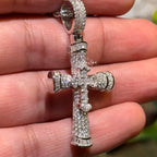 Moissanite Cross Pendant