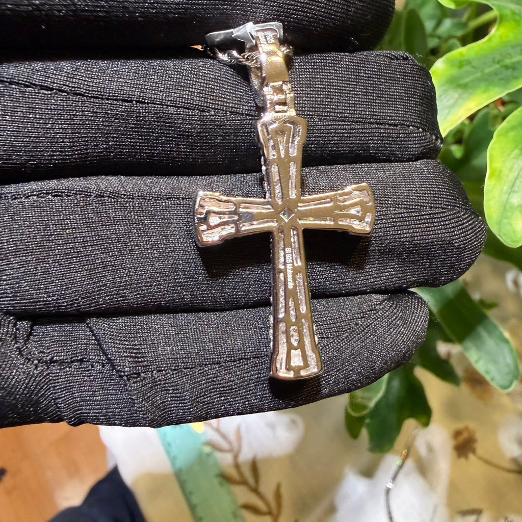 Moissanite Cross Pendant