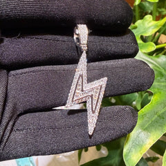Lightening Bolt Moissanite Pendant