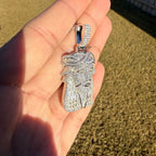 Jesus Baguette Moissanite Pendant