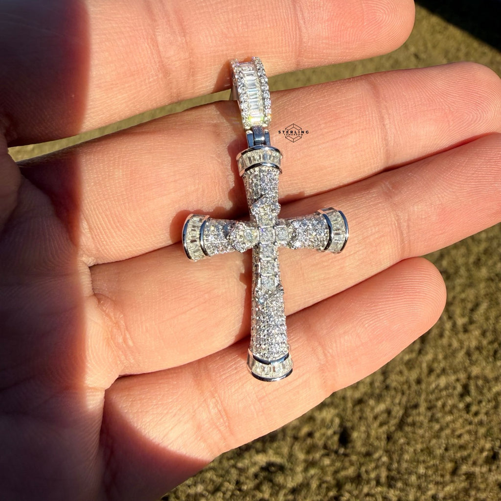 Moissanite Cross Pendant