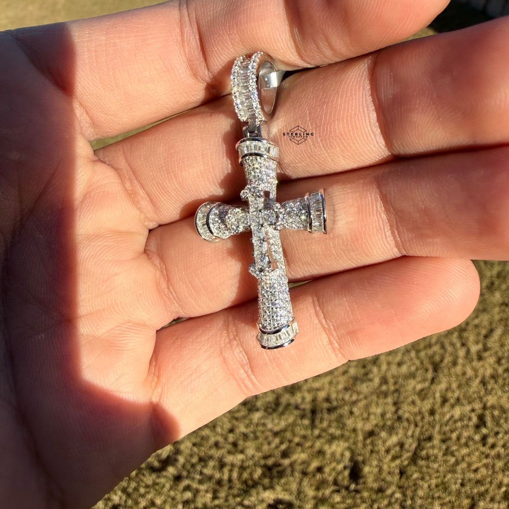 Moissanite Cross Pendant