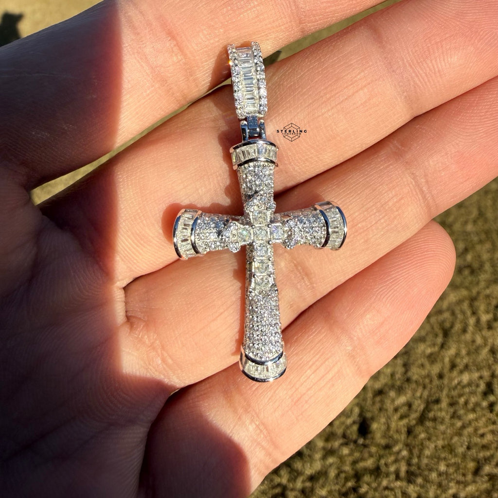 Moissanite Cross Pendant