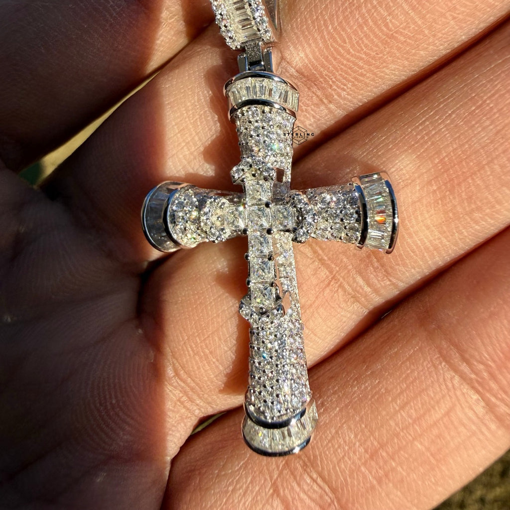 Moissanite Cross Pendant