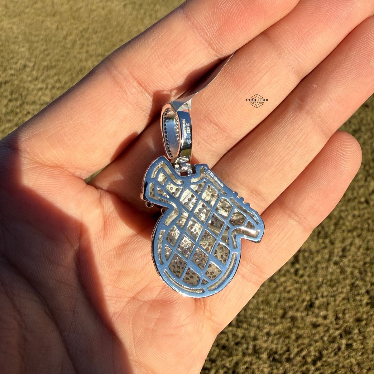 Moissanite Futbol Soccer Pendant