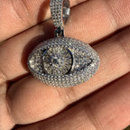 Moissanite Evil Eye Pendant