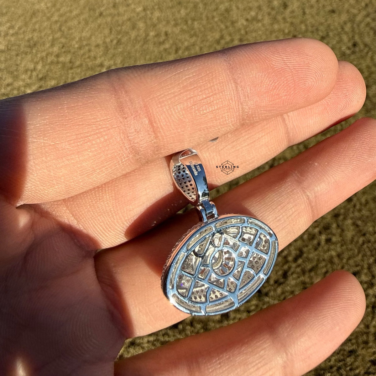 Moissanite Evil Eye Pendant