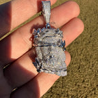 Moissanite Jesus Head Thorns Pendant