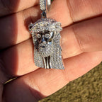 Moissanite Small Jesus Pendant