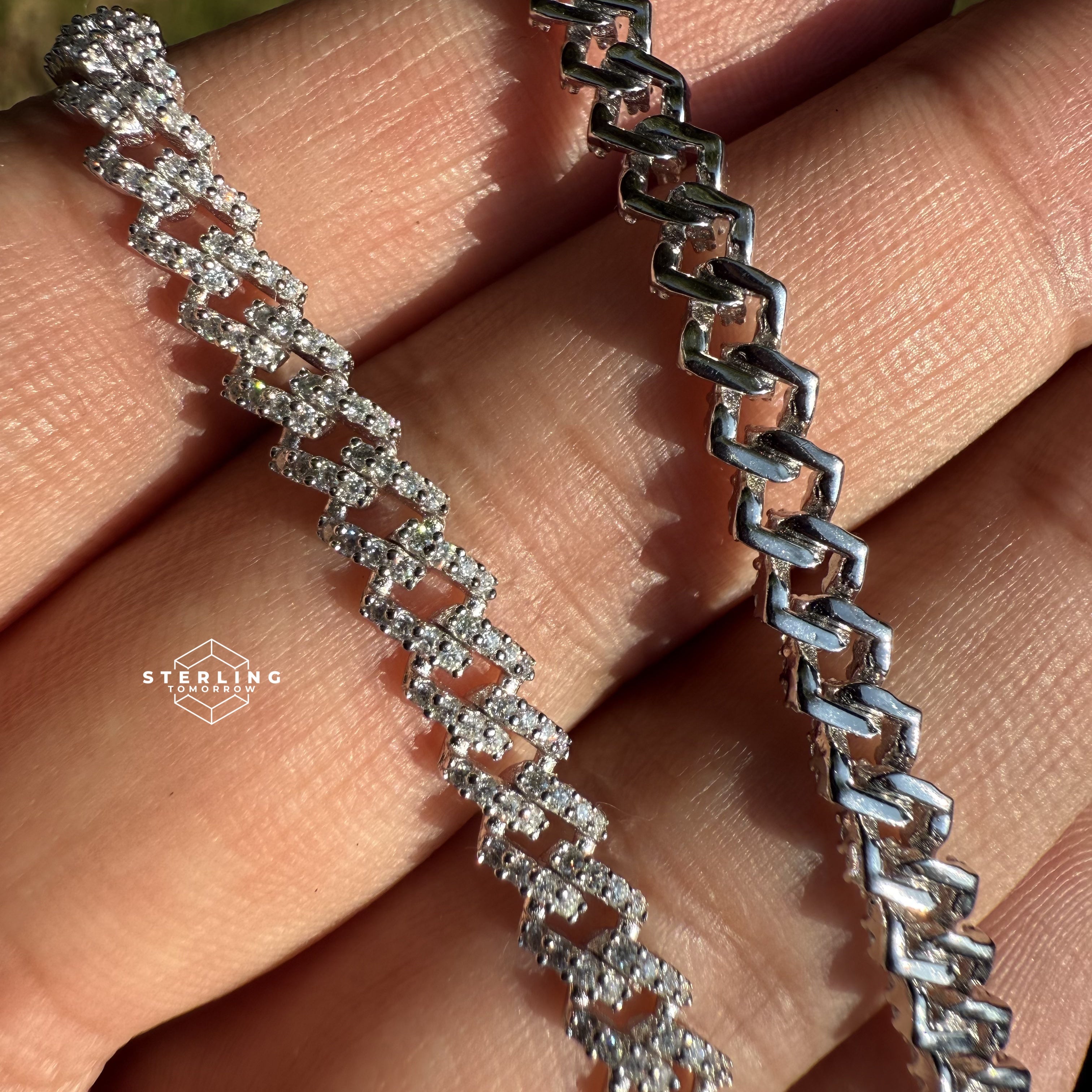 5mm 18" Moissanite Monaco Cuban Chain