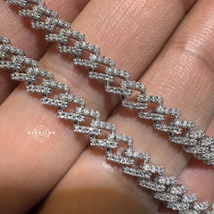 5mm 18" Moissanite Monaco Cuban Chain