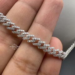 5mm 18" Moissanite Monaco Cuban Chain