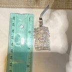 Jesus Baguette Moissanite Pendant
