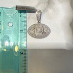 Moissanite Evil Eye Pendant