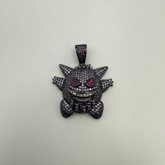 Purple Ghost Iced Out Pendant