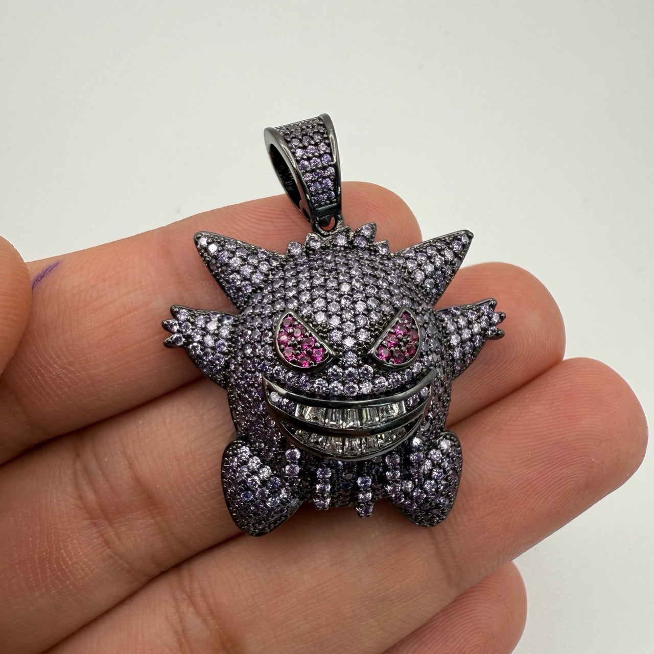 Purple Ghost Iced Out Pendant