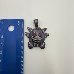 Purple Ghost Iced Out Pendant