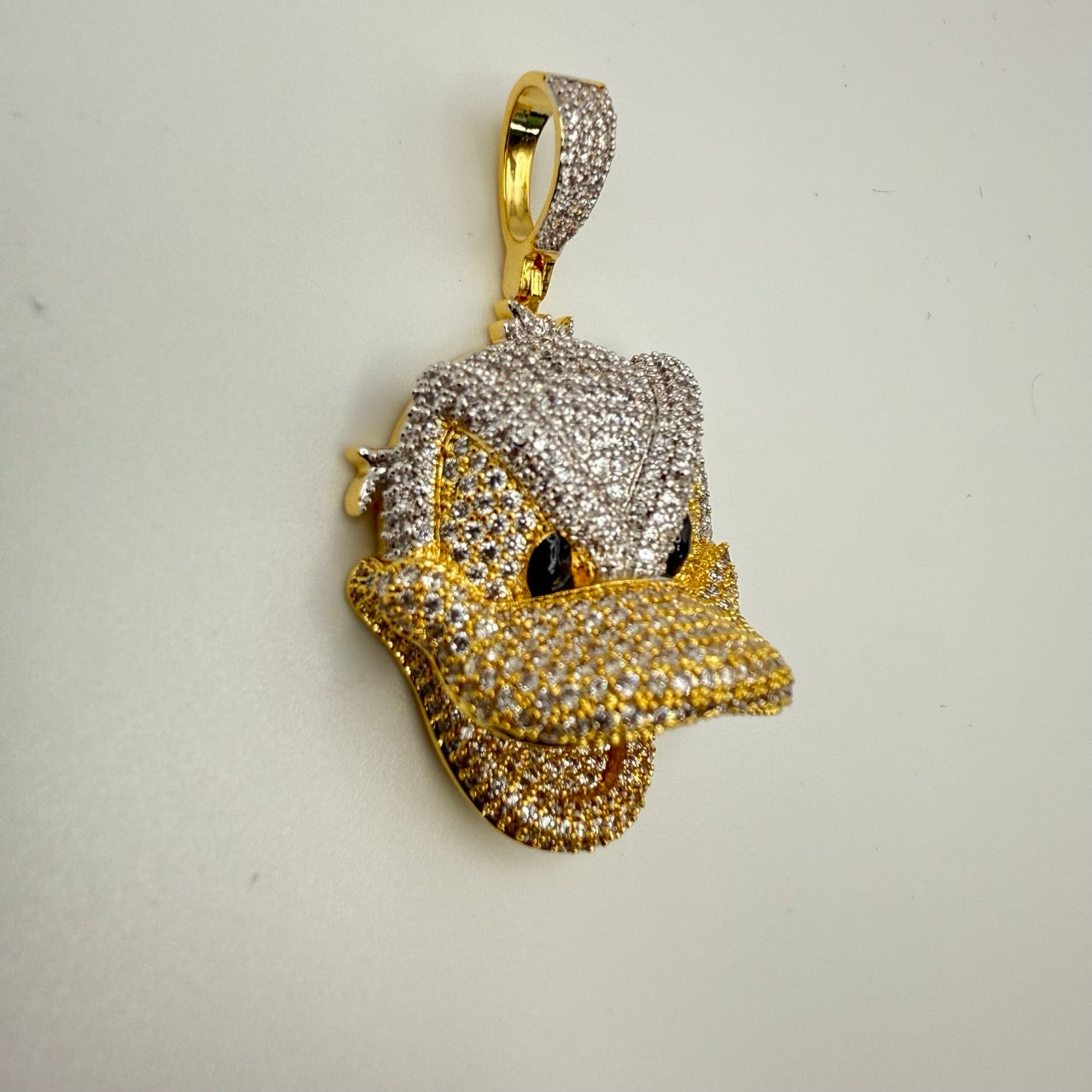 Duck Iced Out Cartoon Pendant