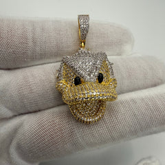 Duck Iced Out Cartoon Pendant