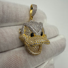 Duck Iced Out Cartoon Pendant