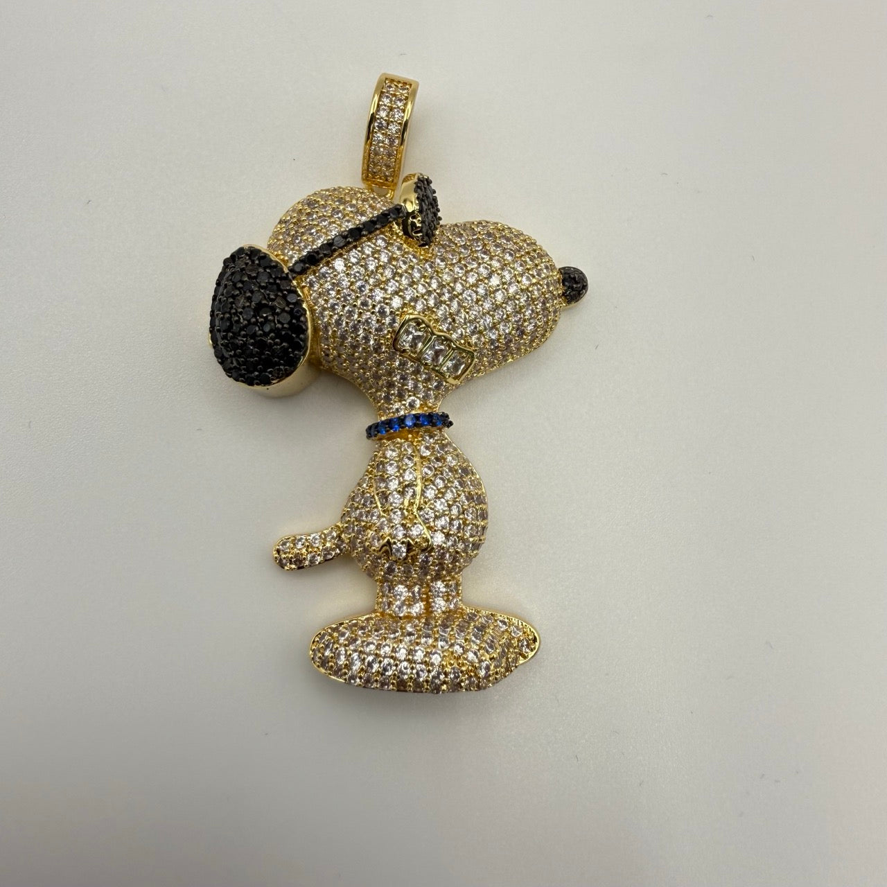Dog Iced Out Cartoon Pendant