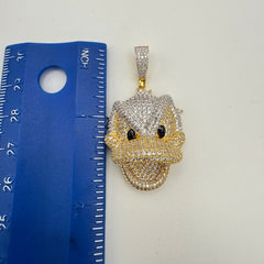 Duck Iced Out Cartoon Pendant