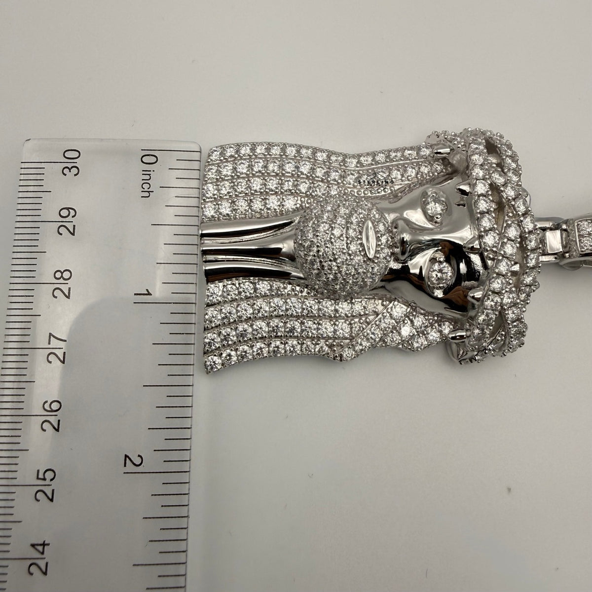Moissanite 3" Jesus Pendant