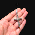 Moissanite Tennis Cross Pendant