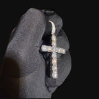 Moissanite Tennis Cross Pendant