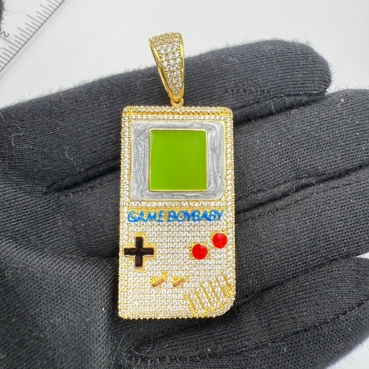Retro Gaming Iced Out Pendant