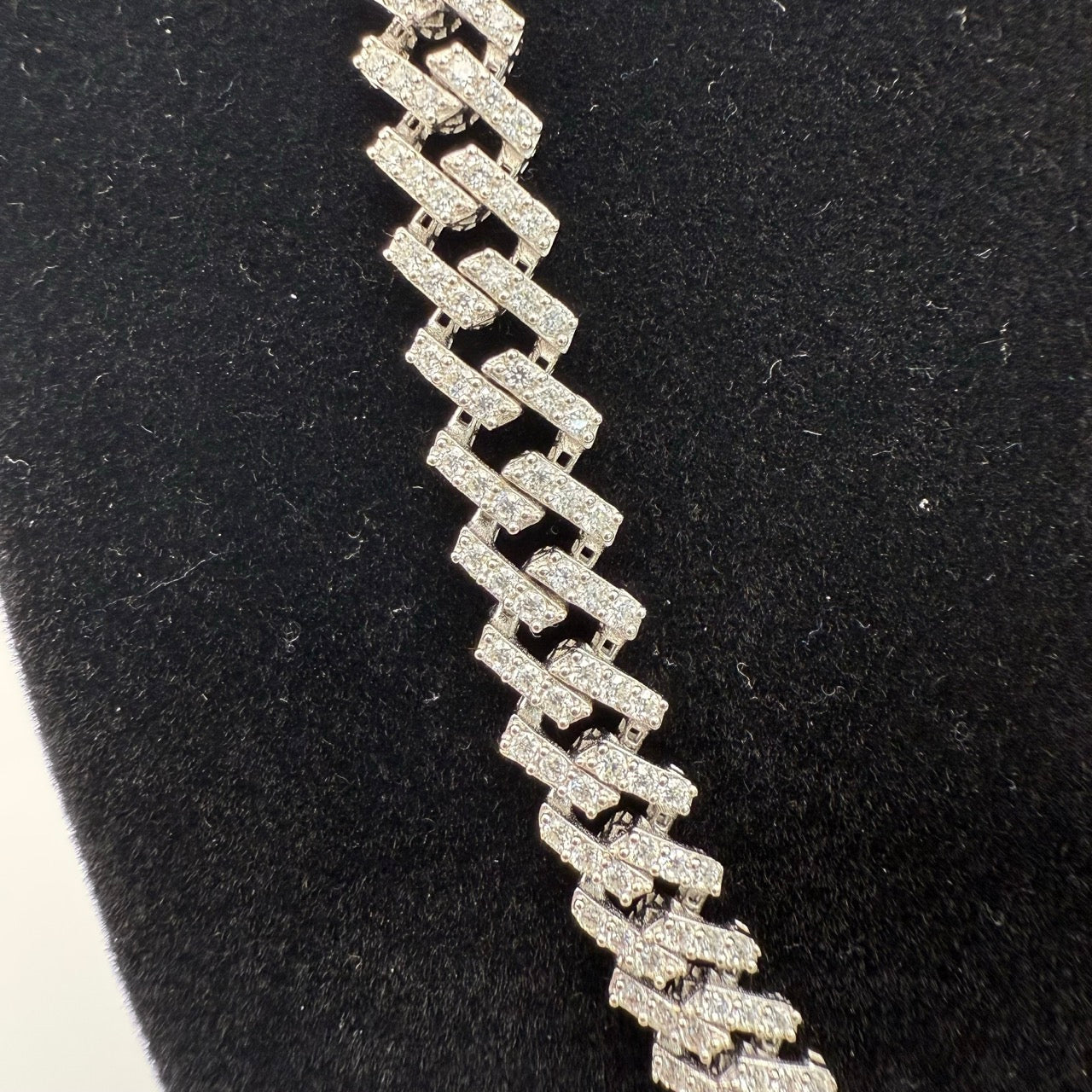 7mm 18" Moissanite Monaco Cuban Chain