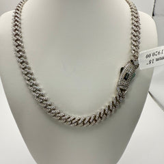 7mm 18" Moissanite Monaco Cuban Chain