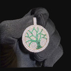 Iced Out Tree of Life Pendant Spinning