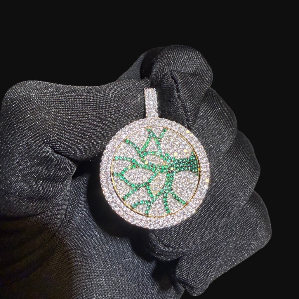 Iced Out Tree of Life Pendant Spinning