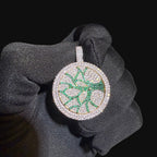 Iced Out Tree of Life Pendant Spinning