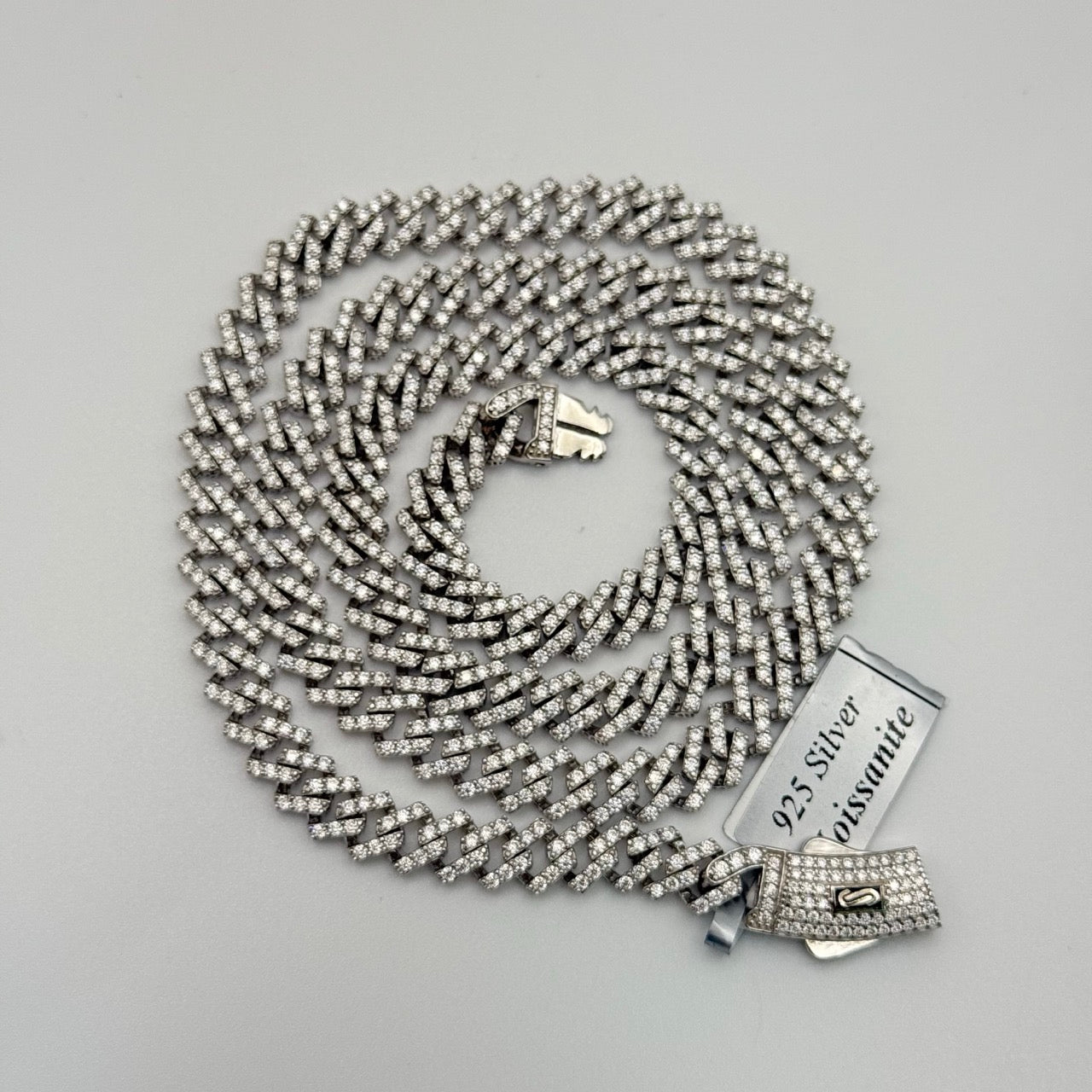 7mm 22" Moissanite Monaco Cuban Chain