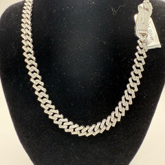 7mm 22" Moissanite Monaco Cuban Chain