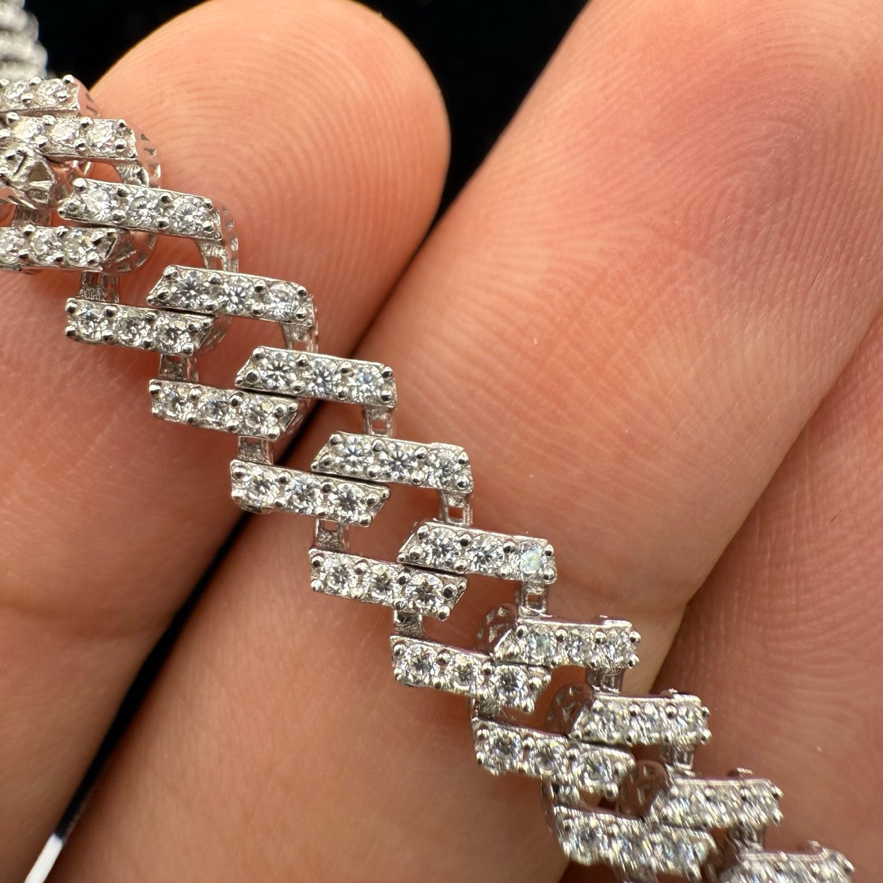 7mm 22" Moissanite Monaco Cuban Chain