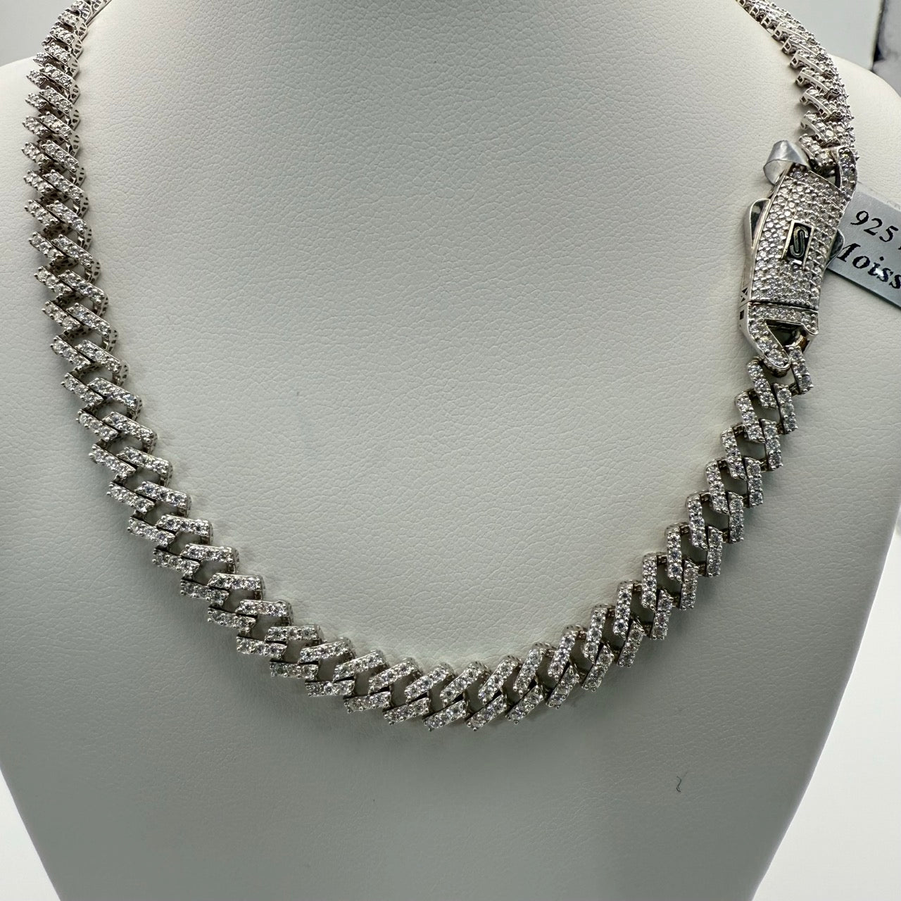 7mm 22" Moissanite Monaco Cuban Chain