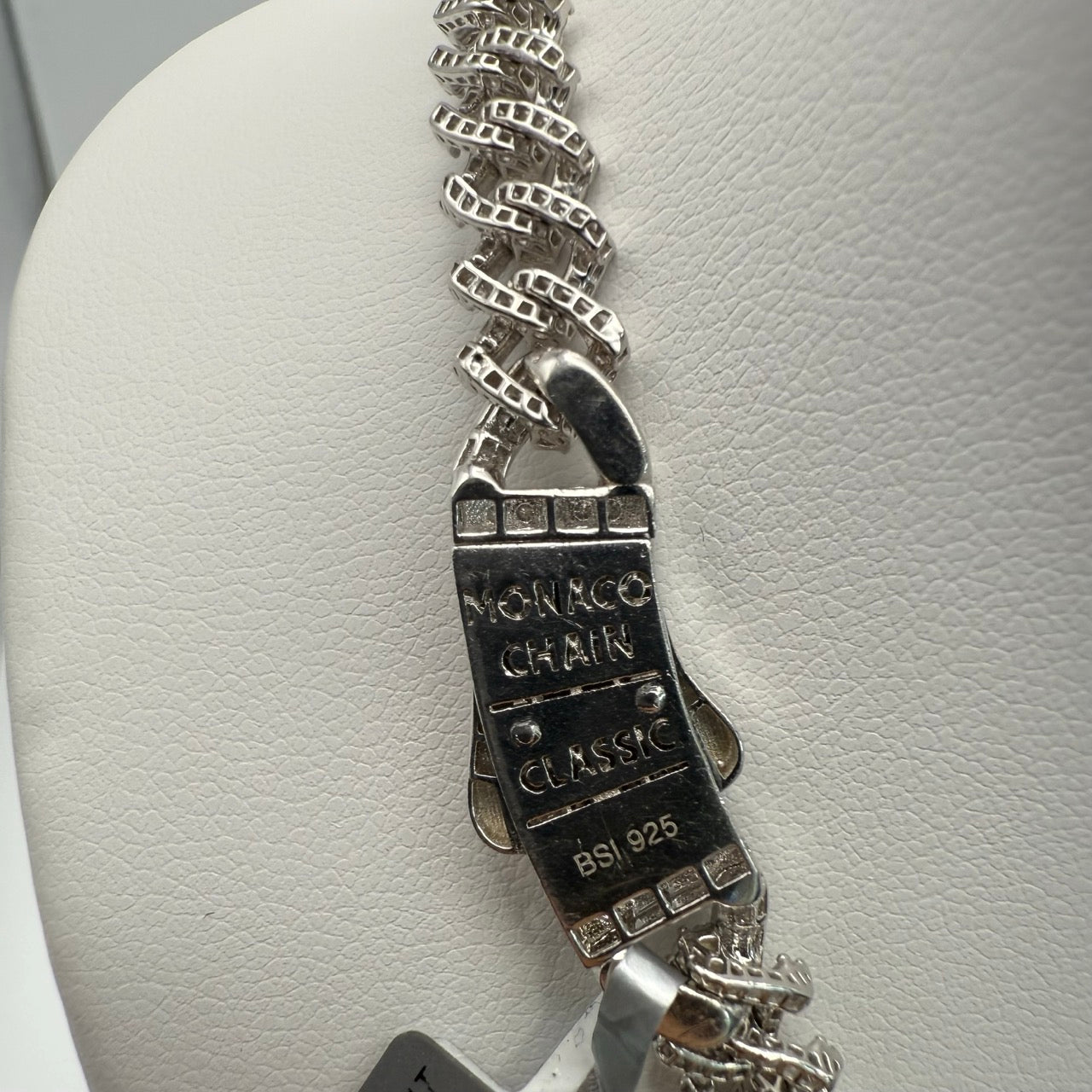 7mm 22" Moissanite Monaco Cuban Chain