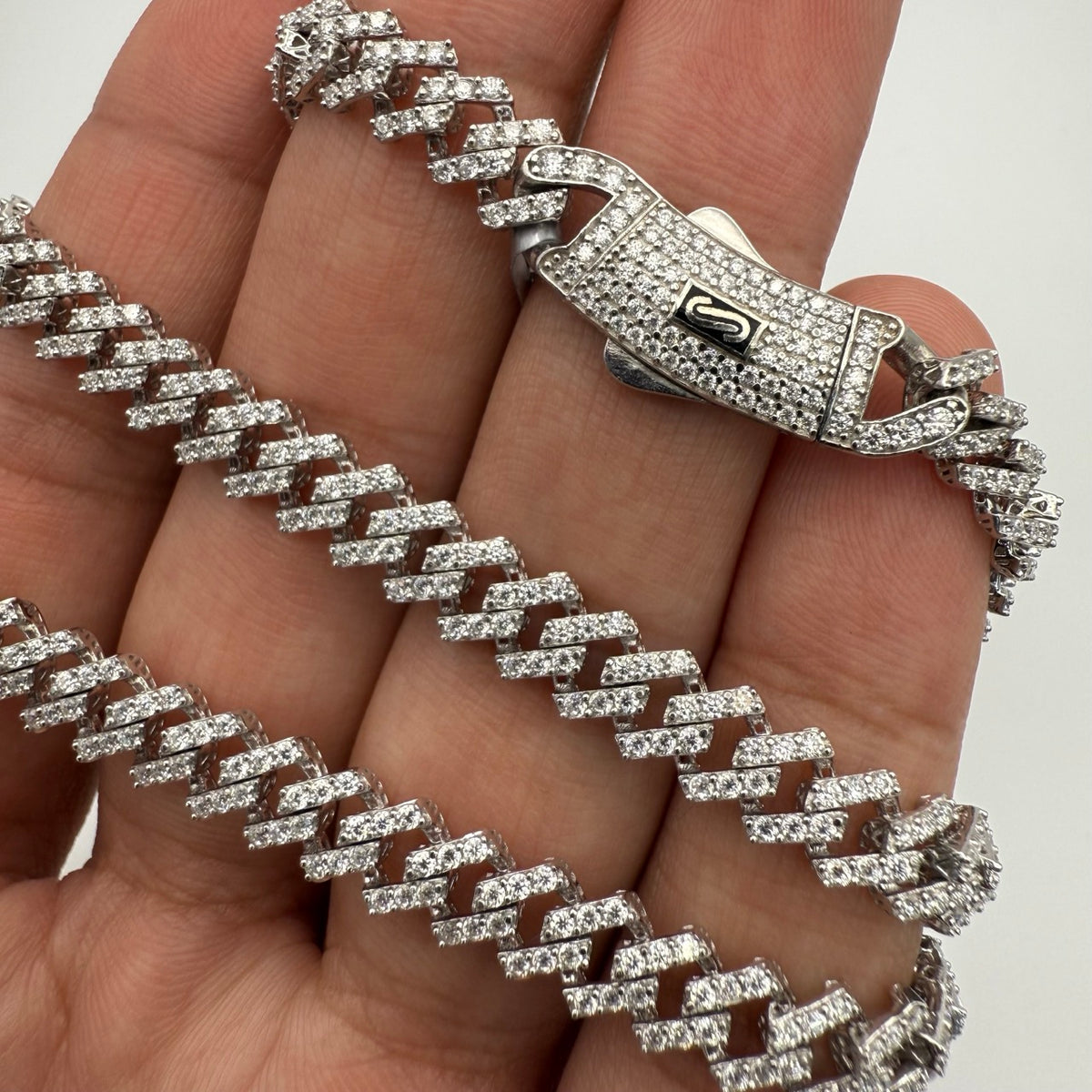 7mm 22" Moissanite Monaco Cuban Chain