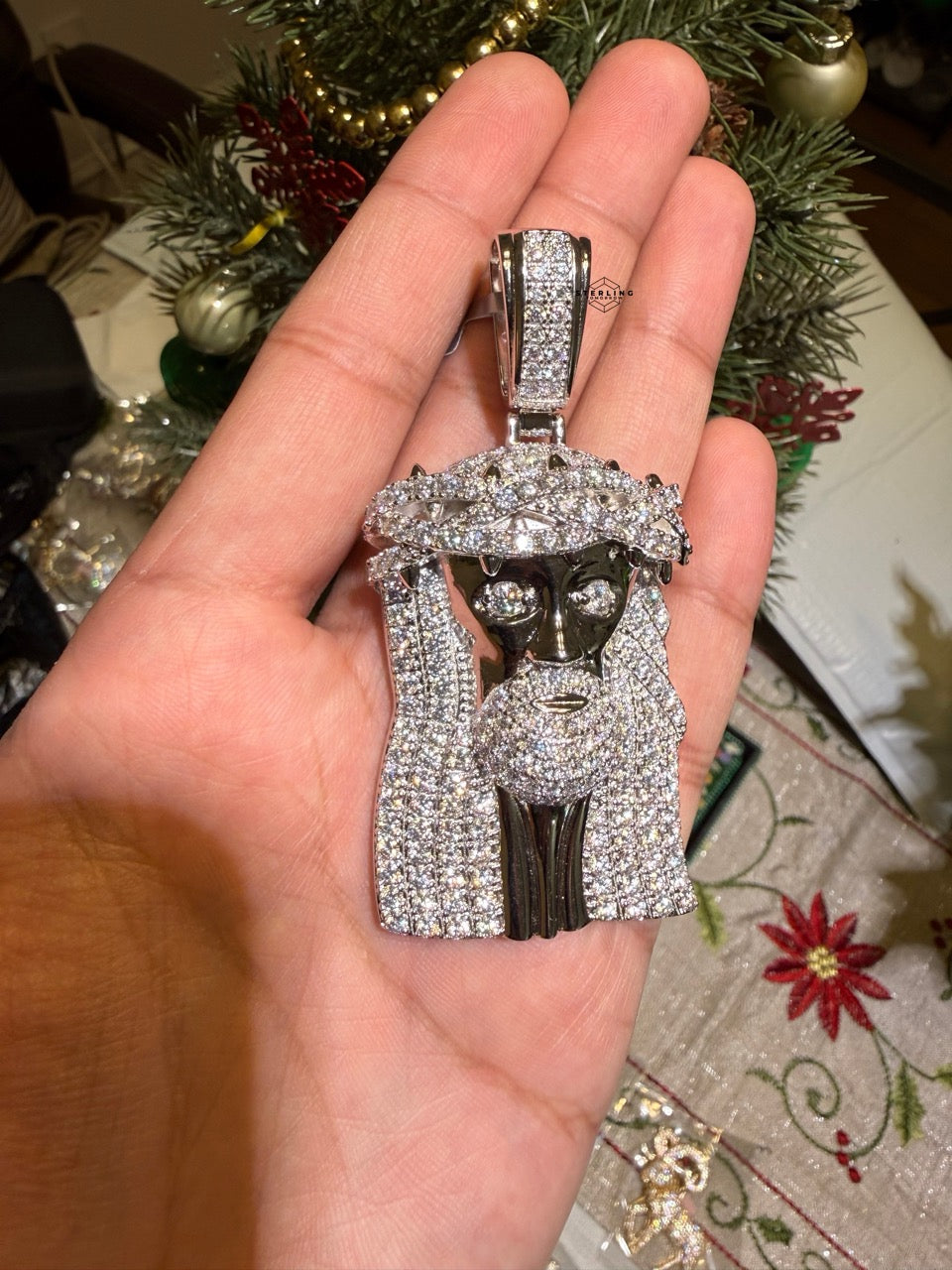 Moissanite 3" Jesus Pendant