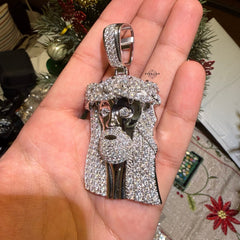 Moissanite 3" Jesus Pendant